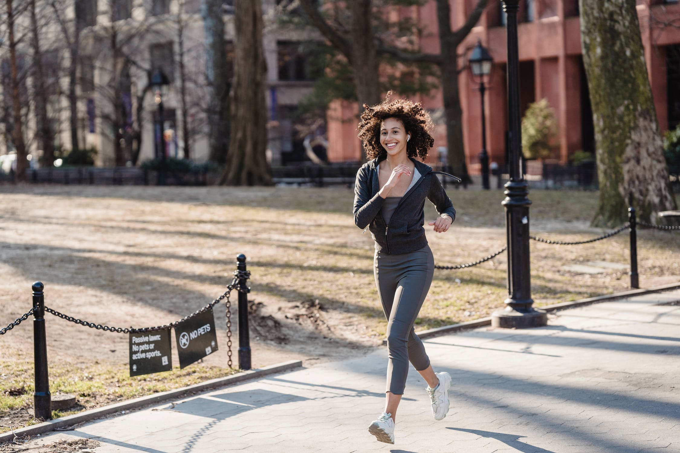 Black womanhood jogging